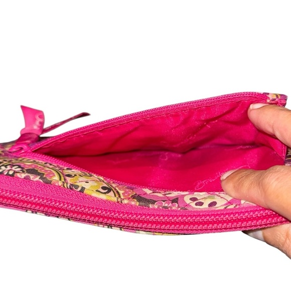 Vera Bradley ‘Flower Shower’ Tote Set + Rosy Orchid Pink Cosmetic Bag & Wallet - Picture 9 of 15
